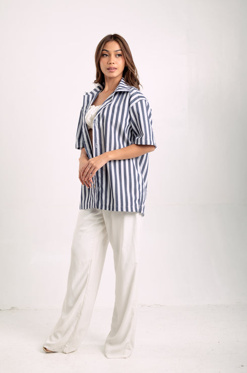 FOR MEN: Beni Button-down Linen Shirt